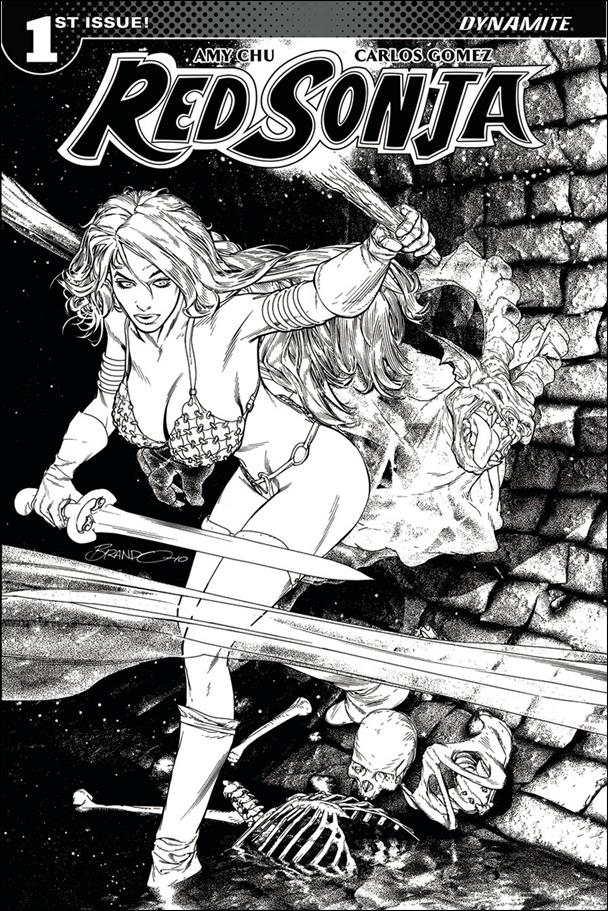 Red Sonja (2017) issue 1-J  Brandon Peterson 1:40 Black and White Cover