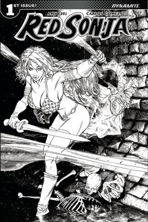 Red Sonja (2017) issue 1-J  Brandon Peterson 1:40 Black and White Cover