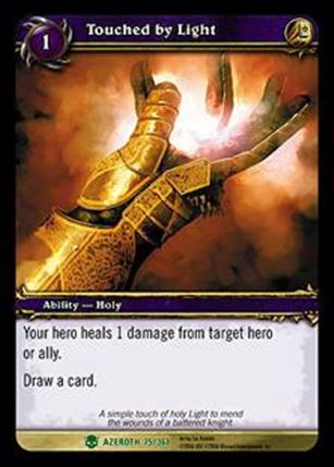 World of Warcraft: Heroes of Azeroth (Base Set) card 75 Touched by Light