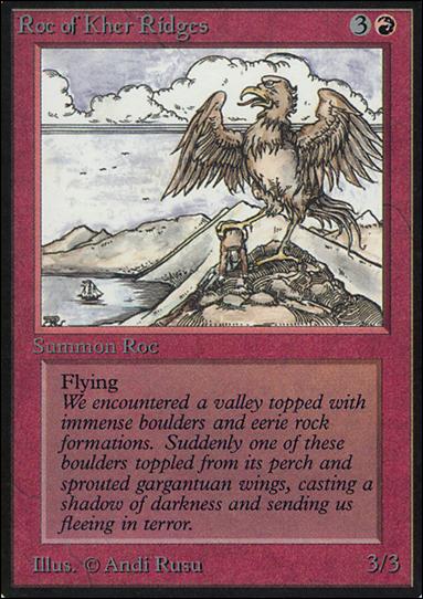 Magic the Gathering: Limited Edition Alpha (Base Set) card 170 Roc of Kher Ridges