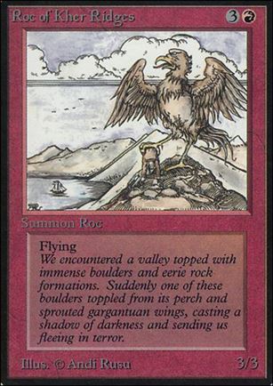 Magic the Gathering: Limited Edition Alpha (Base Set) card 170 Roc of Kher Ridges