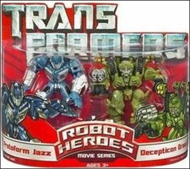 Transformers: Robot Heroes figure 14 Protoform Jazz & Decepticon Brawl