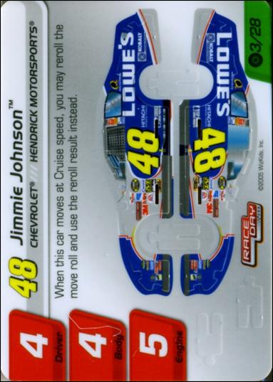 NASCAR Race Day 2005 (Base Set) card 3.1 Jimmie Johnson