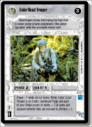 Star Wars: Endor Limited (Base Set) card 114 Endor Scout Trooper
