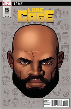 Luke Cage issue 166-E Mike McKone 1:10 Headshot Cover