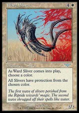 Magic the Gathering: Legions (Base Set) card 25 Ward Sliver