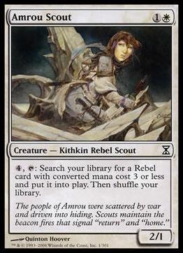 Magic the Gathering: Time Spiral (Base Set) card 1 Amrou Scout