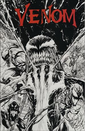Venom (2017) issue 3-G Tyler Kirkham KRS Comics B/W Cover 1/1500