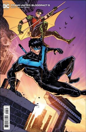Titans United: Bloodpact issue 5-C Travis Mercer 1:25 Cardstock Cover