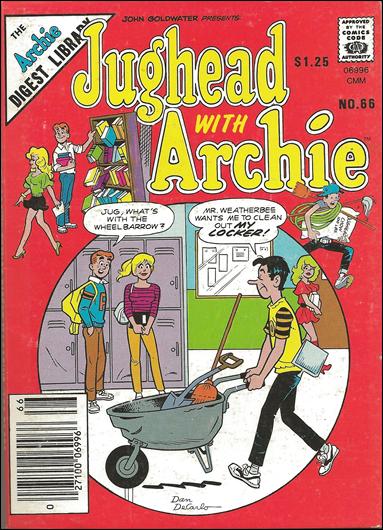 Jughead with Archie Digest Magazine issue 66-B Canadian Price Cover