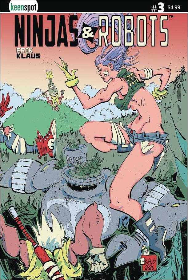 Ninjas and Robots issue 3 Erik Klaus Wraparound Cover