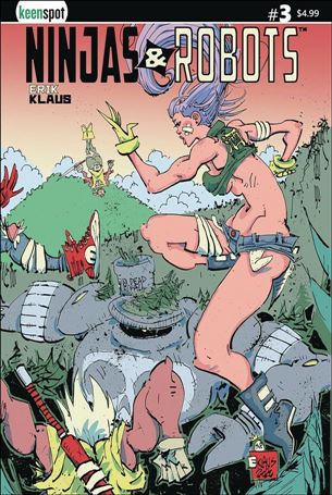 Ninjas and Robots issue 3 Erik Klaus Wraparound Cover