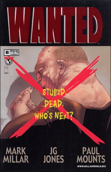 Wanted (2003) issue 6-G DF F-ckwit Eliminated Red Foil Cover w/ COA 1/100