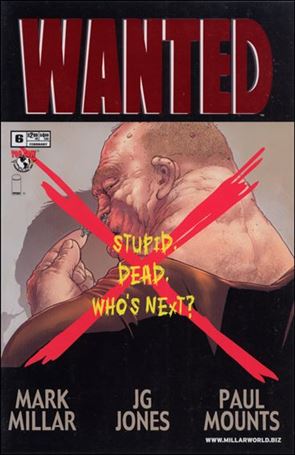 Wanted (2003) issue 6-G DF F-ckwit Eliminated Red Foil Cover w/ COA 1/100