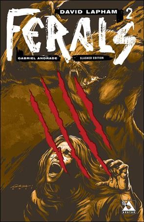 Ferals issue 2-D Slashed Cover 1:3
