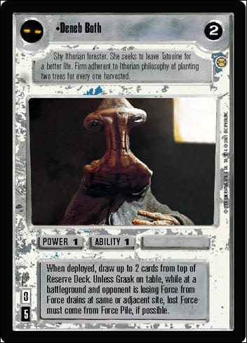 Star Wars: Tatooine Limited (Base Set) card 51 Deneb Both