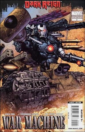War Machine (2009) issue 2-B Leonardo Manco Cover (2nd Printing)