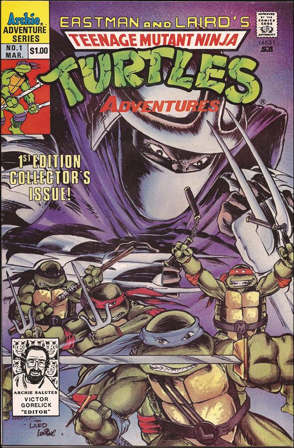 Teenage Mutant Ninja Turtles Adventures (1989) issue 1-F Archie Salutes Victor Gorelick (3rd Printing)