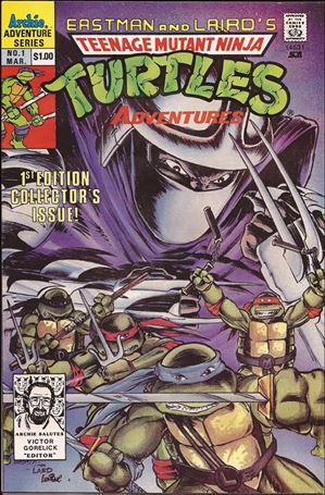 Teenage Mutant Ninja Turtles Adventures (1989) issue 1-F Archie Salutes Victor Gorelick (3rd Printing)