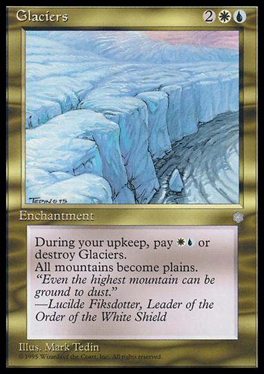 Magic the Gathering: Ice Age (Base Set) card 294 Glaciers