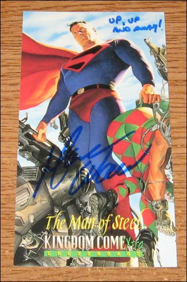Kingdom Come Xtra (Autograph Subset) card 49-B Crossroads: The Man of Steel (Signed by Waid) 1/40
