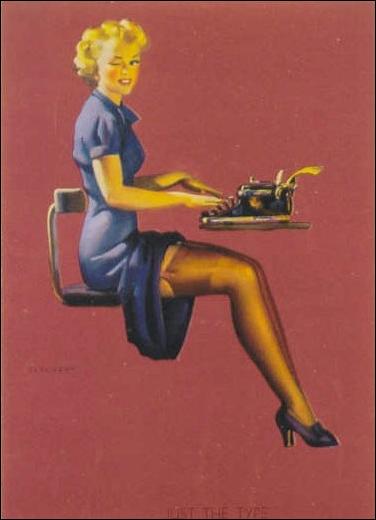 Elvgren's Calendar Pinups 2 (Base Set) card 4 Just the Type