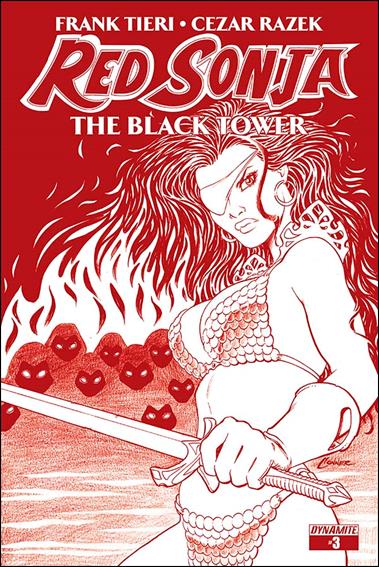 Red Sonja: The Black Tower issue 3-C Rare Blood Red Cover