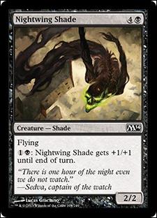 Magic the Gathering: 2014 Core Set (Base Set) card 109 Nightwing Shade