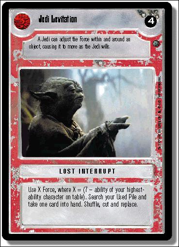 Star Wars: Dagobah Limited (Base Set) card 139 Jedi Levitation