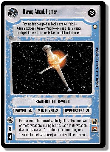Star Wars: Special Edition Limited (Base Set) card 305 B-wing Attack Fighter
