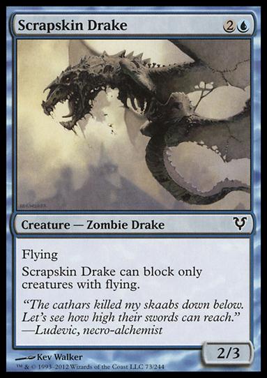 Magic the Gathering: Avacyn Restored (Base Set) card 73 Scrapskin Drake