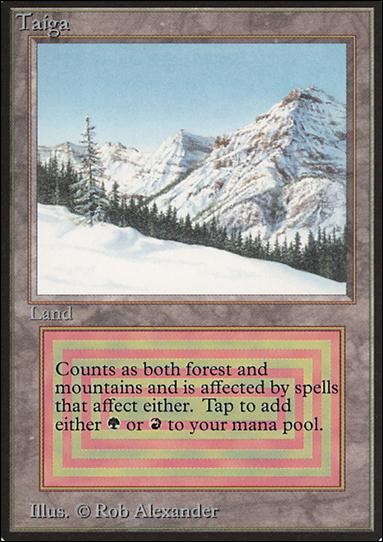 Magic the Gathering: Limited Edition Beta (Base Set) card 283 Taiga