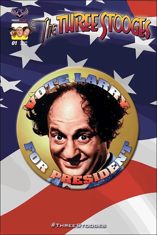 Three Stooges: Red, White & Stooge issue 1-B Vote Larry