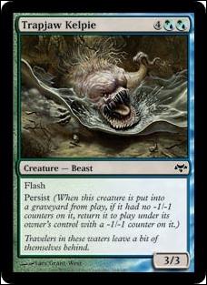 Magic the Gathering: Eventide (Base Set) card 164 Trapjaw Kelpie