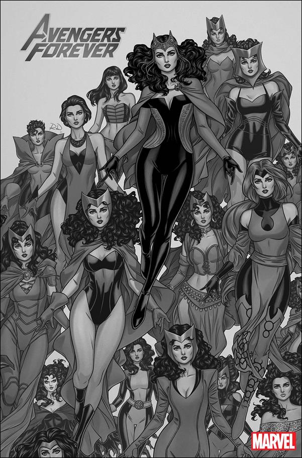 Avengers Forever (2022) issue 1-G Russell Dauterman 1:25 B&W Cover (2nd Printing)