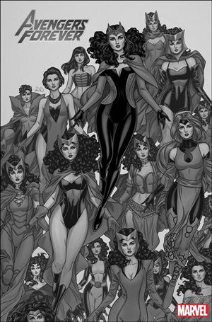 Avengers Forever (2022) issue 1-G Russell Dauterman 1:25 B&W Cover (2nd Printing)