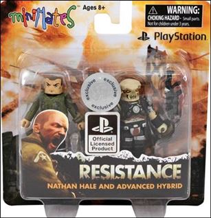 Playstation Minimates figure 3 Nathan Hale and Advanced Hybrid (Resistance)