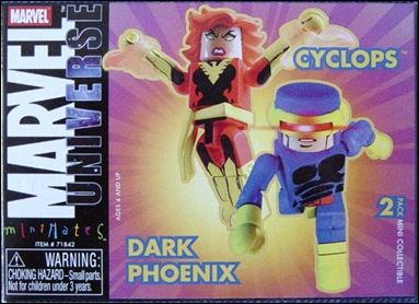 Marvel Minimates (Exclusives) figure 12 Dark Phoenix and Cyclops (2005 Summer Conv Excl)