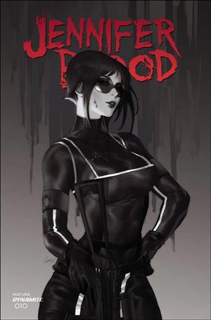 Jennifer Blood (2021) issue 10-J Leirix Li 1:10 Black & White Cover