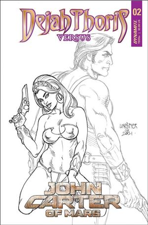 Dejah Thoris Versus John Carter issue 2-G Joseph Michael Linsner 1:10 Line Art Cover