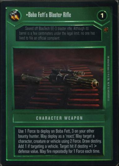 Star Wars: Reflections: A Collector's Bounty (Base Set) card 55 Boba Fett's Blaster Rifle