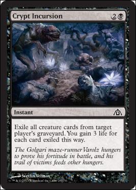 Magic the Gathering: Dragon's Maze (Base Set) card 23 Crypt Incursion