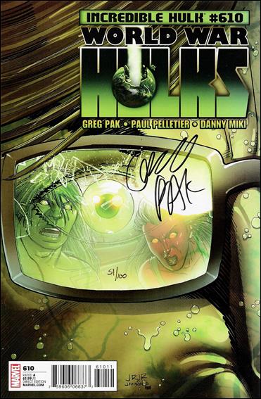 Incredible Hulk (1968) issue 610-C John Romita Jr Cover (DF Signed by Greg Pak 1/100)