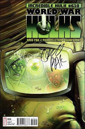 Incredible Hulk (1968) issue 610-C John Romita Jr Cover (DF Signed by Greg Pak 1/100)