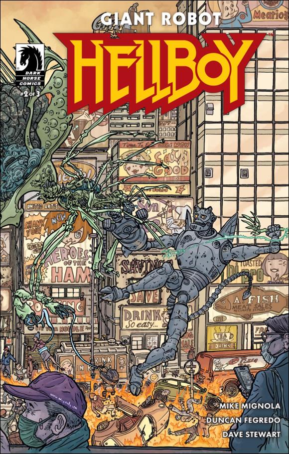 Giant Robot Hellboy issue 2-B Geof Darrow Cover