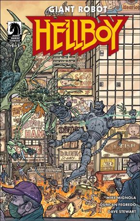 Giant Robot Hellboy issue 2-B Geof Darrow Cover