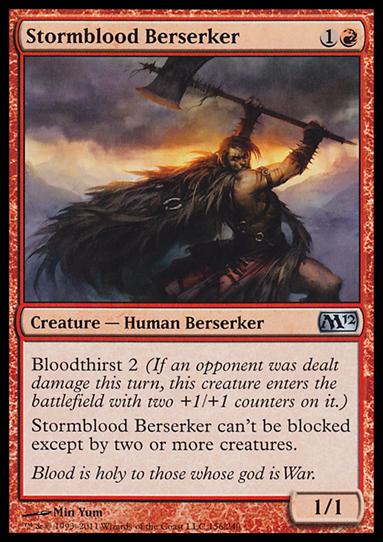 Magic the Gathering: 2012 Core Set (Base Set) card 156 Stormblood Berserker