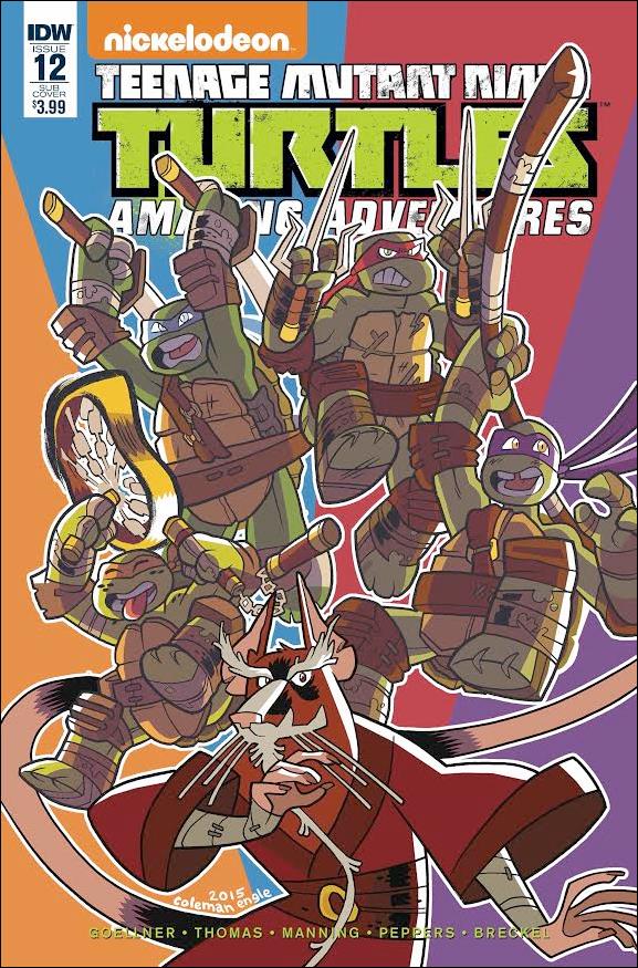 Teenage Mutant Ninja Turtles Amazing Adventures issue 12-B Coleman Engle Subscription Cover