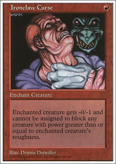 Magic the Gathering: 5th Edition (Base Set) card 245 Ironclaw Curse