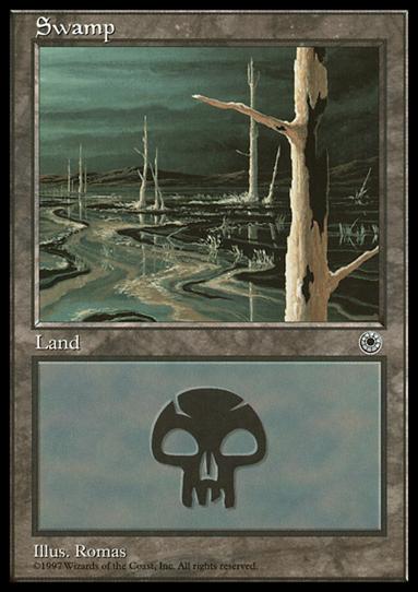 Magic the Gathering: Portal (Base Set) card 198-C Swamp